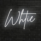 White / 25.4 cm/5 letters