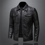 Men's Thin Jacket Leather Coat