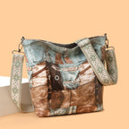 Large Capacity New Retro Patchwork Tote Bag