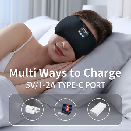 Wireless Sleep Mask With Built In Speaker Travel Meditation