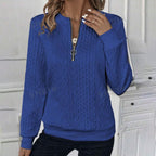 European And American Zipper Sweater Women's Coat Cardigan