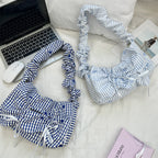 Women's Polyester Pleated Flip Shoulder Bag