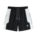 Polyester Men's Anti-embarrassment Comfortable Loose Large Size Five-point Beach Pants Quick-drying Can Be Washed