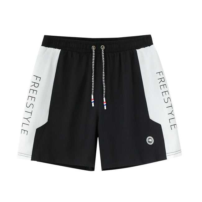 Polyester Men's Anti-embarrassment Comfortable Loose Large Size Five-point Beach Pants Quick-drying Can Be Washed Main Image