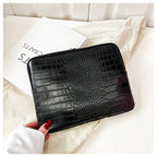 Stone Pattern Solid Color Tote Simple Small Square Bag