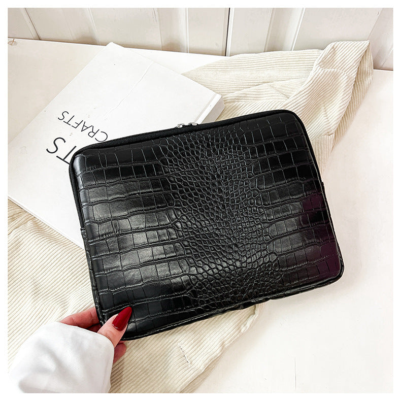 Stone Pattern Solid Color Tote Simple Small Square Bag