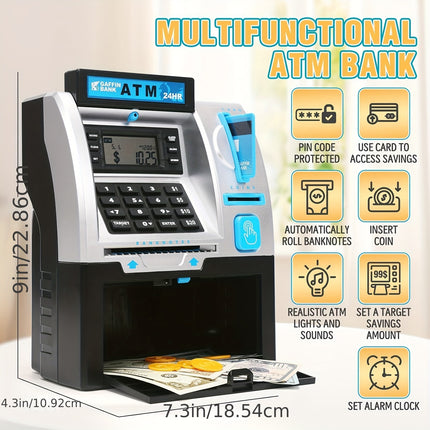 Pink Black Money Saving Box With Digital Display Lock