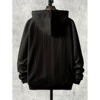 Men's Plus-sized Casual Hooded Sweater