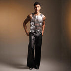 Performance Costume Acrylic Mirror Men's Top Vest