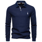Lapel Casual Solid Color Polo Shirt