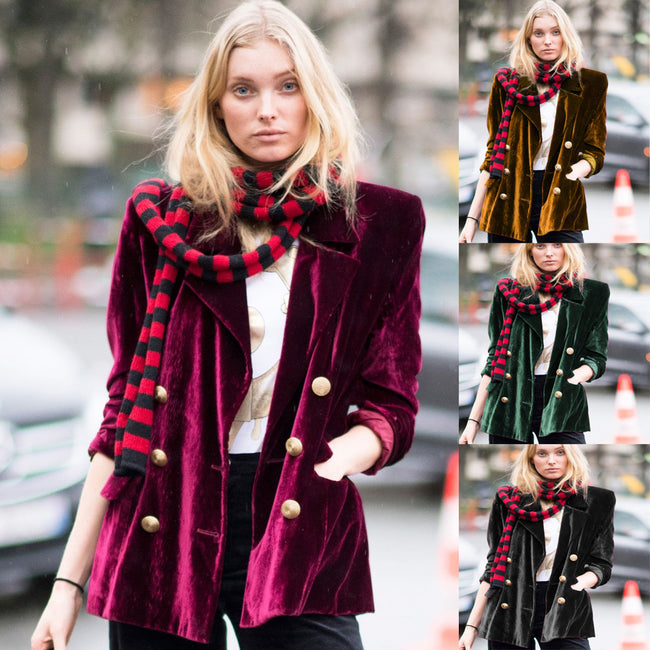 Elegant Party Women's Mid-length Suit Coat Hover Image