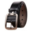 Men's Antique Pin Buckle Cowhide Belt