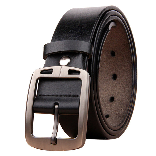 Men's Antique Pin Buckle Cowhide Belt Hover Image