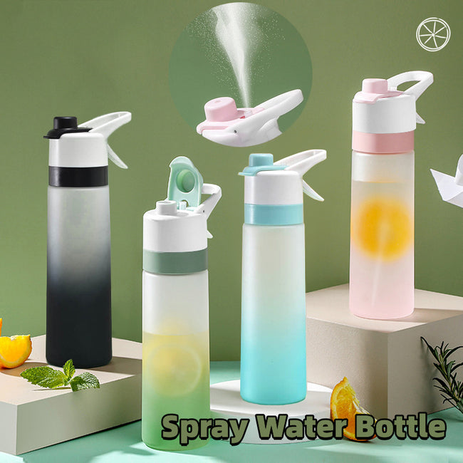 Spray Water Bottle For Girls Outdoor Sport Fitness Water Cup Large Capacity Spray Bottle Drinkware Travel Bottles Kitchen Gadgets Hover Image