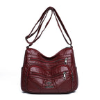 Retro Soft Leather Women's Bag New Authentic Leather Tactile Feel Large Capacity