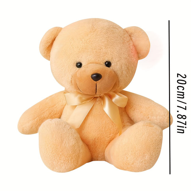 Three Pcs Multicolored Teddy Bear Plush Toys For Home Decor