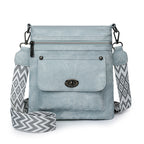 One Shoulder New Double Zipper Leisure Crossbody Bag