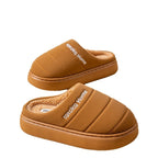 New Cotton Waterproof Plush Autumn And Winter Warm Non-slip Platform Fleece Lined Cotton Shoes