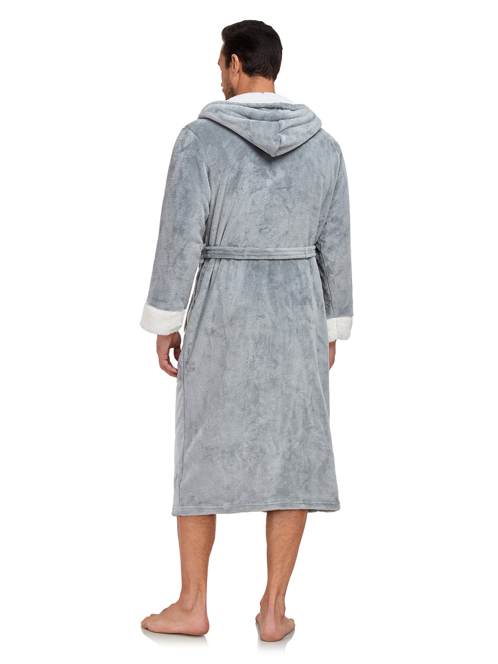 RONGTAI Ladies Long Fleece Bathrobe