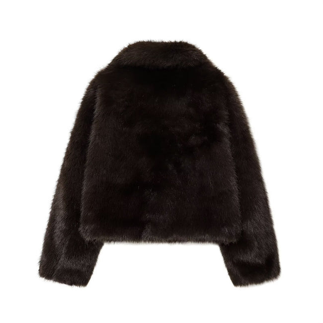 Artificial Fur Short Coat Jacket Main Image