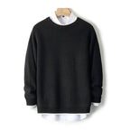 New Round Neck Double-strand Thickened Sweater For Men