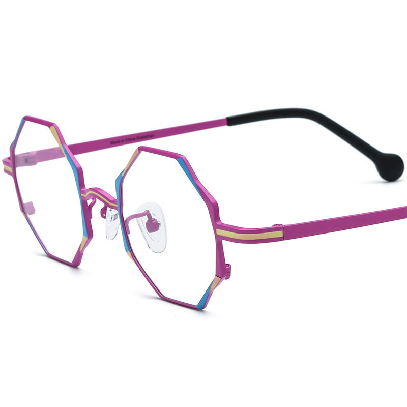 Women's All-match Multicolor Ultra-light Pure Titanium Myopia Glasses