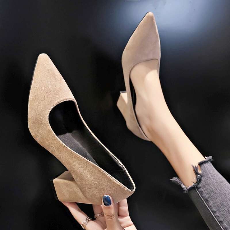 Extra Large Women's Chunky Heel High Heels