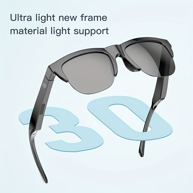 KOIPSSE V5.3 Wireless Smart Glasses Touch Control UV Safe