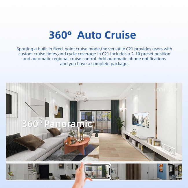 IMILAB C21 2.5K Surveillance Camera Vedio Wifi IP Smart Indoor Home Security Baby Monitor 360view Starlight Night Vision Cam Main Image