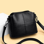 Retro Ladies Bag Simple Leisure Small Bucket Bag Leisure Multilayer One Shoulder Bag