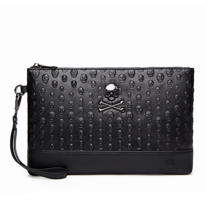 Retro Men's And Women's Skull Clutch