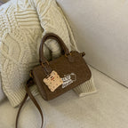 Bag Messenger Bag Female Textured Handbag Boston