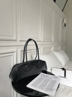 Women's Solid Color Korean-style Large Capacity Cowhide Leather Single-shoulder Bag