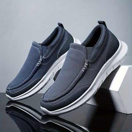 Mens Casual Slip On Walking Shoes Breathable Mesh Upper