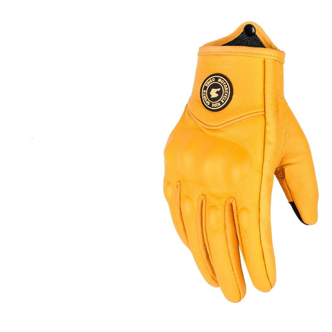 Summer Drop-resistant Breathable And Windproof Harley Retro Biker's Electrombile Gloves Main Image