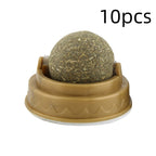 Catnip Balls Cat Treats Rotary Molar Teeth Cleaning