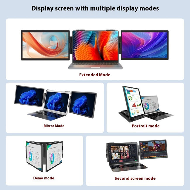 14-inch Dual-screen Portable Monitor Laptop With Wall-mounted External Expansion Screen Dual-screen Portable Screen Main Image