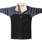 Polar Fleece Jacket Warm Thick Stand-up Collar Cardigan Coat