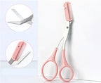 Eyebrow Trimming Knife With Comb Curved Moon Small Beauty Supplies Gadgets