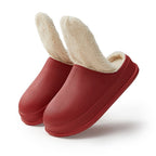Large Size Men's And Women's Waterproof Non-slip Warm Cotton Slippers