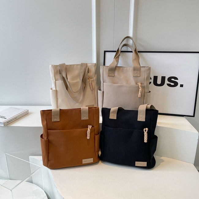 Women's All-match Underarm Large Capacity Canvas Satchel Hover Image