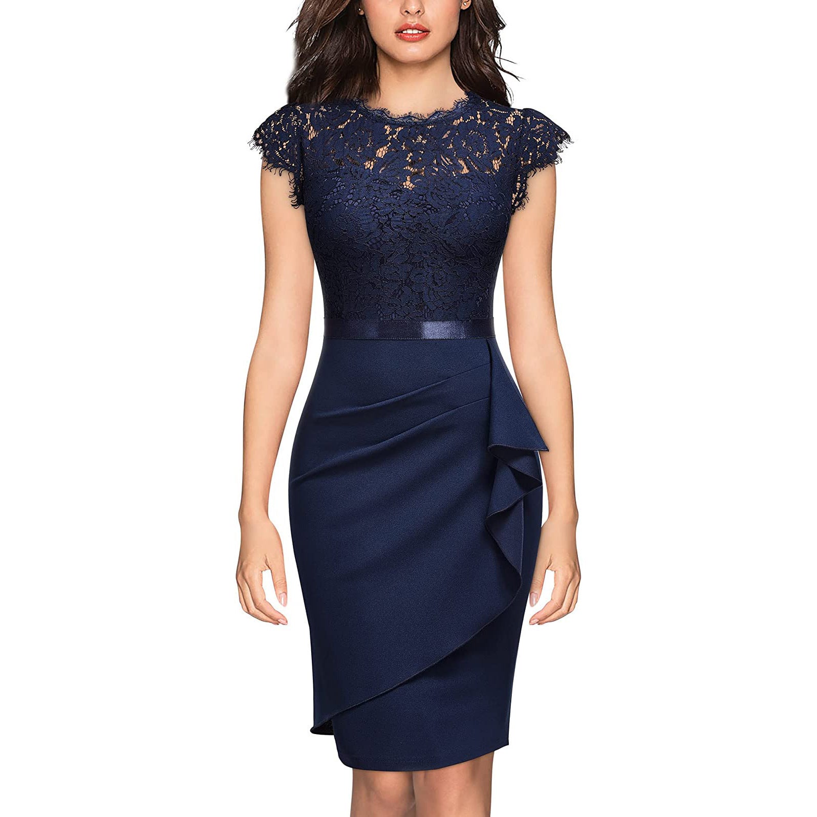 New Women's Bridesmaid Polyester Sheath Dress