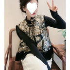 Fashion Tang Suit Retro Top Ethnic Style New Chinese Style Vest