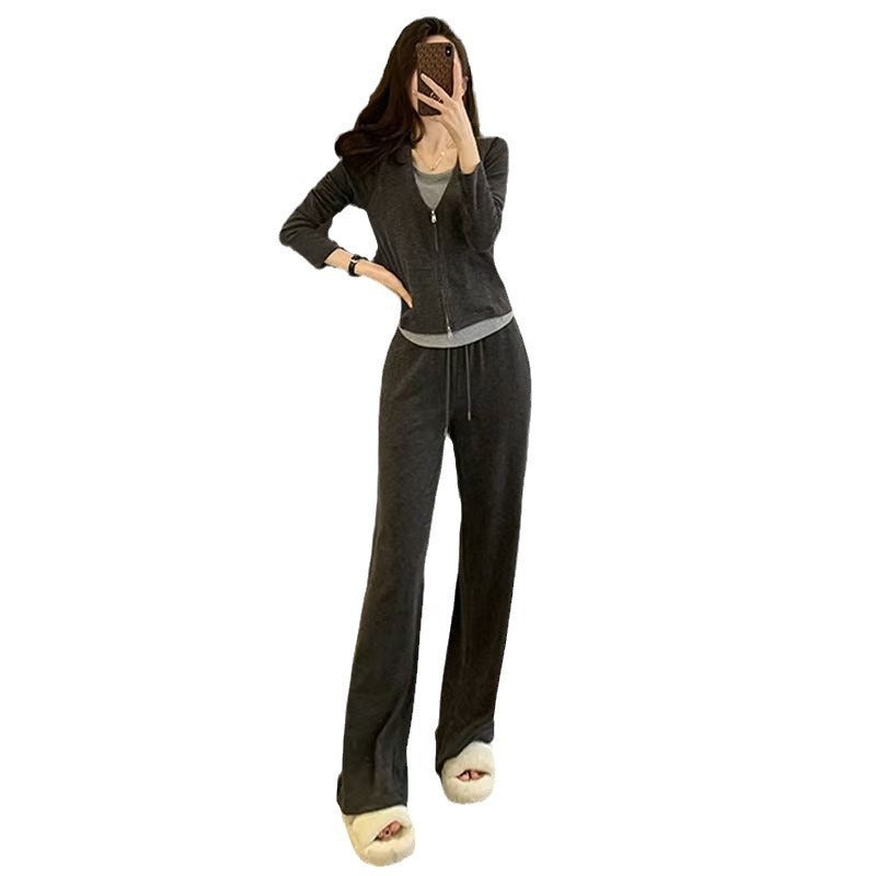 Casual Sportswear Suit For Women Autumn