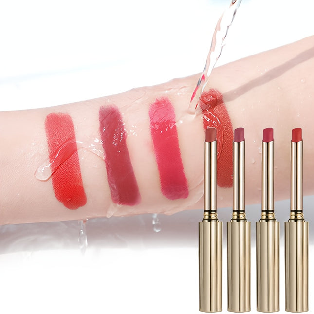 4 Piece Gift Box Matte Lipstick Set Waterproof Velvet Matte
