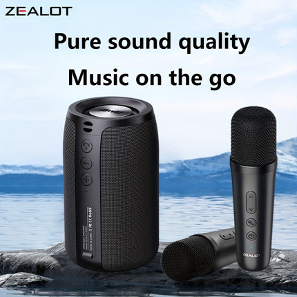 Zealot S32 Wireless Speakers With Dual Karaoke Microphones