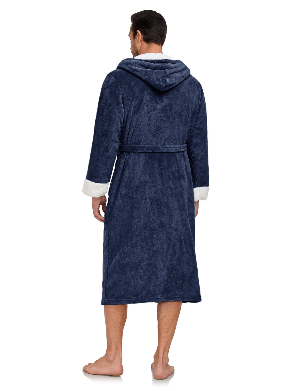 RONGTAI Ladies Long Fleece Bathrobe