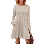 Women's Dress Bohemian Brushed Sunken Stripe