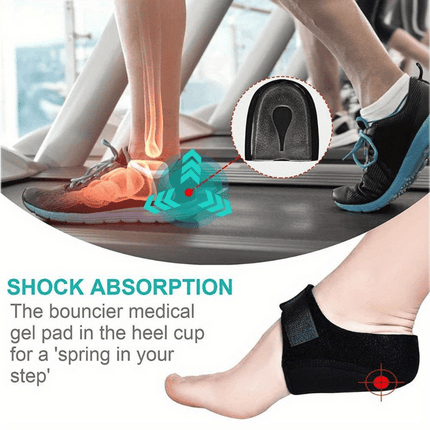 2 Pcs Heel Spur Relief Insoles Soft Gel Cushions For Heels