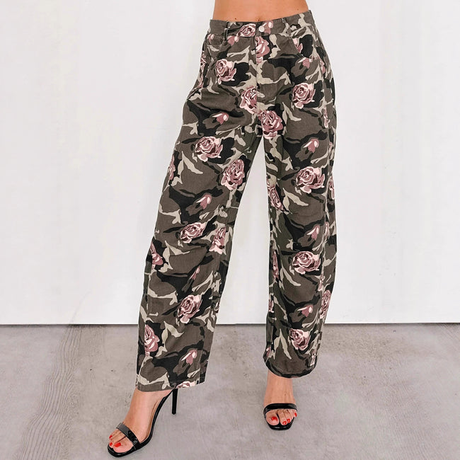 European And American Ladies Cowboy New Camouflage Pants Main Image